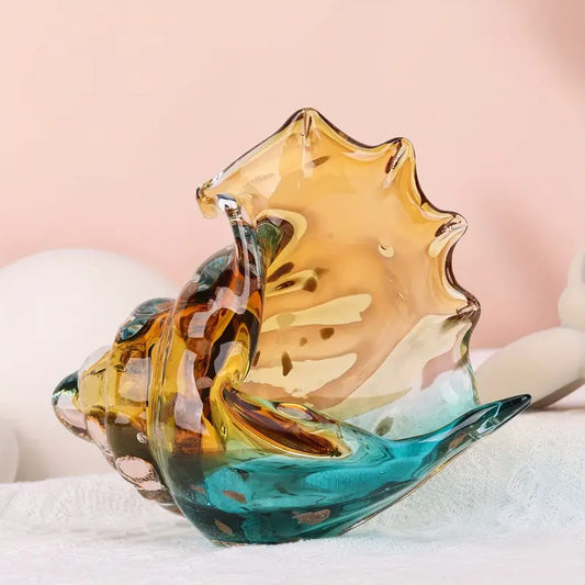 Hand-Blown Glass Seashell