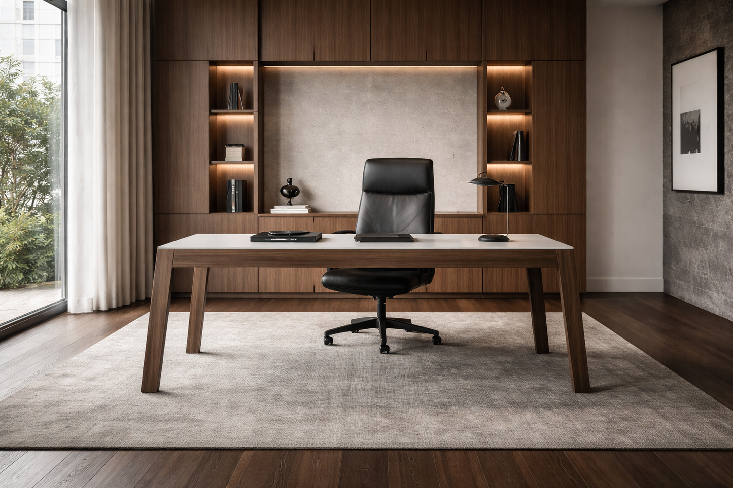 The Starter Desk - Walnut #1